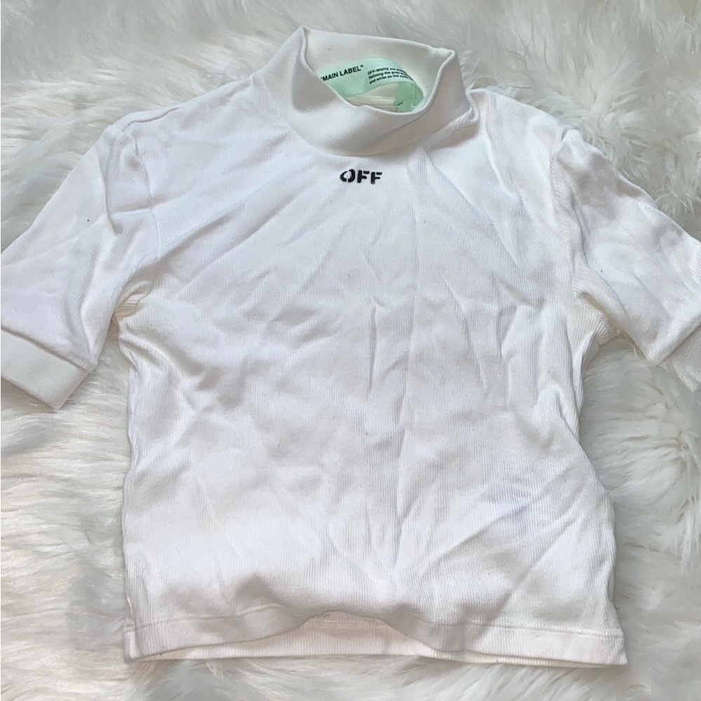 OFF-WHITE
cropped high neck top